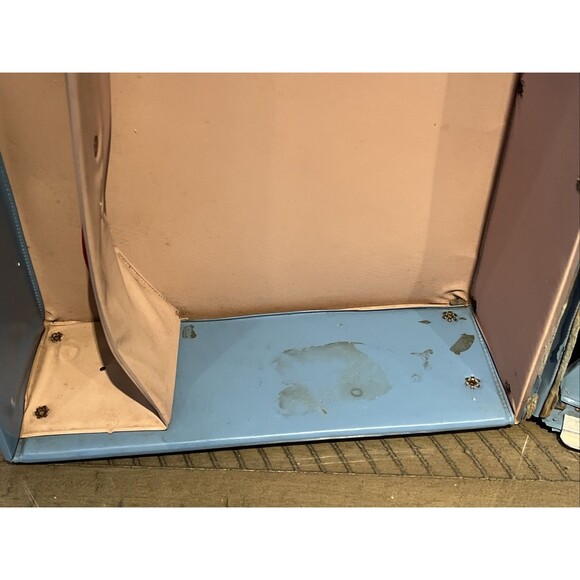 Vintage 1964 Mattel Inc Barbie & Friends Doll Large Trunk Blue Case SPP - Picture 8 of 11